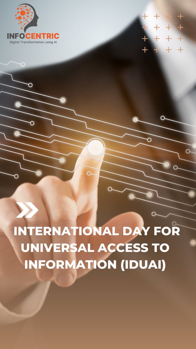 infocentric's tweet photo. The International Day for Universal Access to Information 2021 , Highlights the importance of expanding access to information laws,  implementation worldwide to build back strong institutions for sustainable development and to uphold the vision of information as a public good, https://t.co/DamvfnJDKK