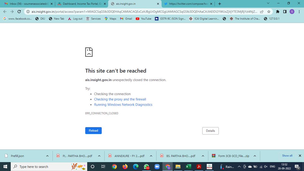 AIS portal is not opening. @IncomeTaxIndia @Infosys @FinMinIndia @theicai 
#Extend_Due_Date_Immediately #Extend_TaxAudit_Due_Date #extend_due_date #extend_due_date_ITR_TaxAudit_GST_Audit #TAR #CBDT