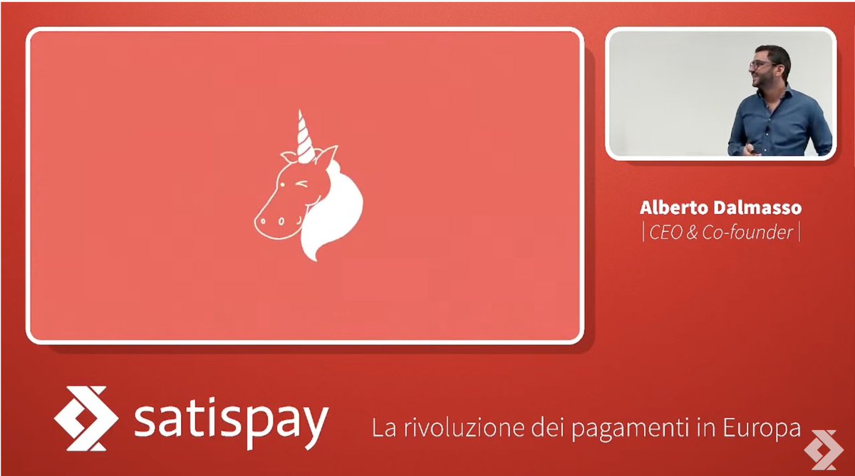 Satispay (@satispay) on Twitter photo Thanks to a €320M Series D investment round, we are happy to announce Satispay has become a unicorn 🦄. #satisunicorn #doitsmart <a href="/AlbertoDalmasso/">Alberto Dalmasso</a> Thanks to a €320M Series D investment round, we are happy to announce Satispay has become a unicorn 🦄. #satisunicorn #doitsmart <a href="/AlbertoDalmasso/">Alberto Dalmasso</a>
