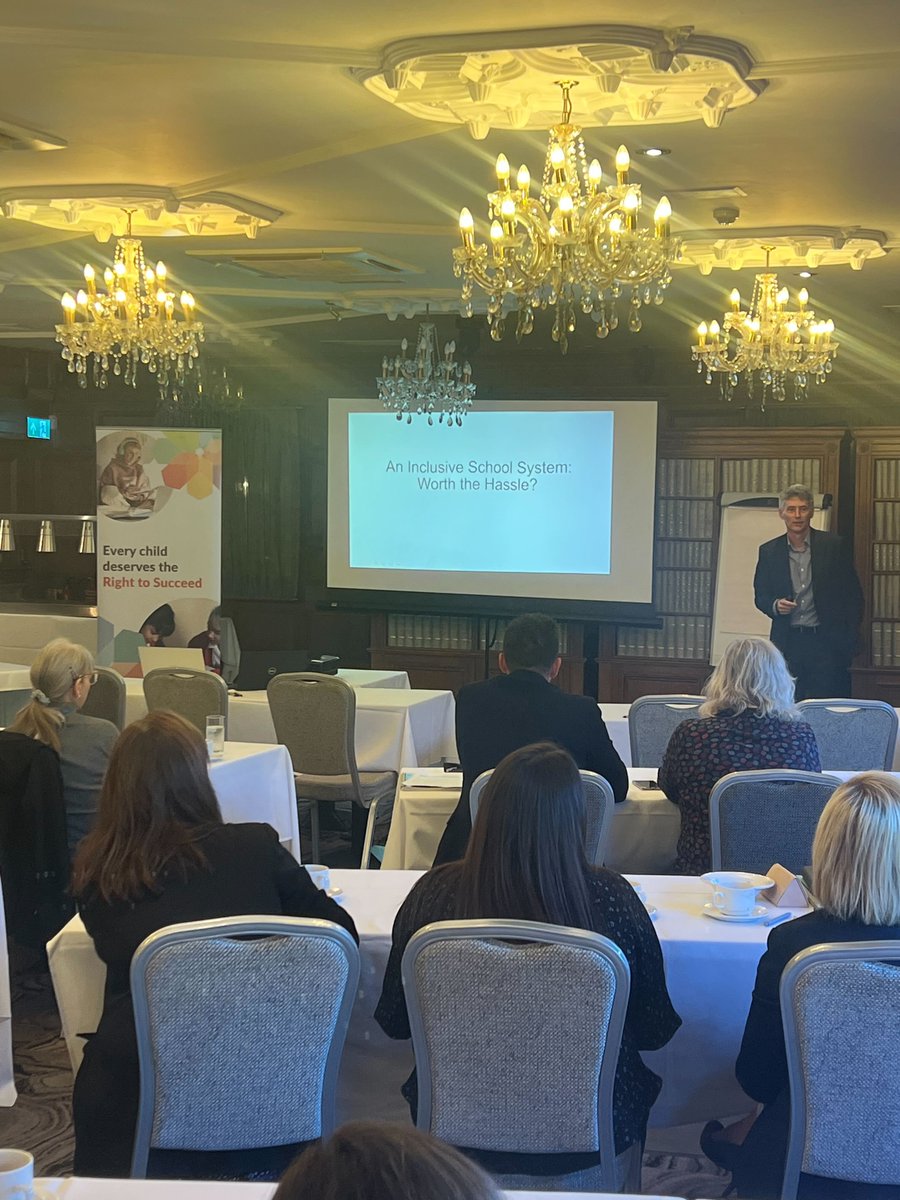 Right2Succeed's tweet photo. "Do you want to look good or do you want to do good?" @LeadingLearner asks a philosophical question in this morning's keynote: An inclusive school system - worth the hassle? #BuildingInclusiveSchools #Rochdale #inclusion https://t.co/mlwEPVILFZ