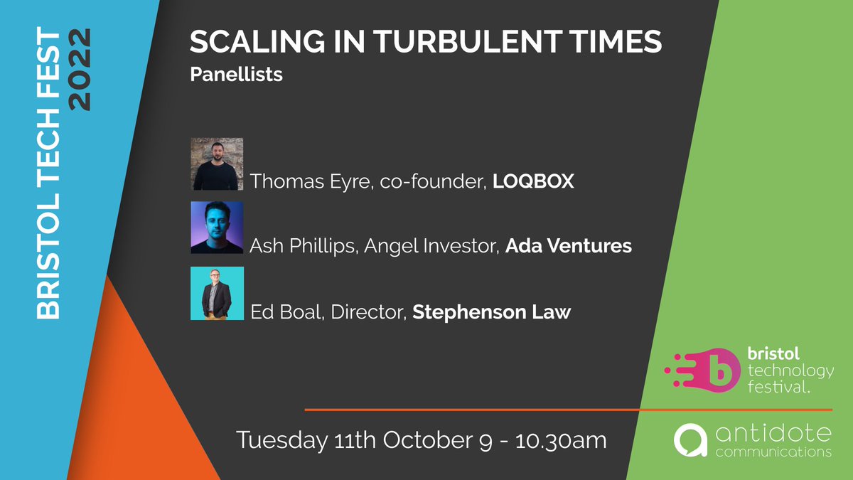 Antidote Comms (@antidotecomms) on Twitter photo We are very excited to be hosting a #panel talk in association with <a href="/tech_bristol/">Bristol Tech Festival</a>. We'll be discussing how #tech #businesses can navigate the difficult #economic climate and continue their #growth journeys. Space is limited so book your ticket now! eventbrite.co.uk/e/bristol-tech… We are very excited to be hosting a #panel talk in association with <a href="/tech_bristol/">Bristol Tech Festival</a>. We'll be discussing how #tech #businesses can navigate the difficult #economic climate and continue their #growth journeys. Space is limited so book your ticket now! eventbrite.co.uk/e/bristol-tech…