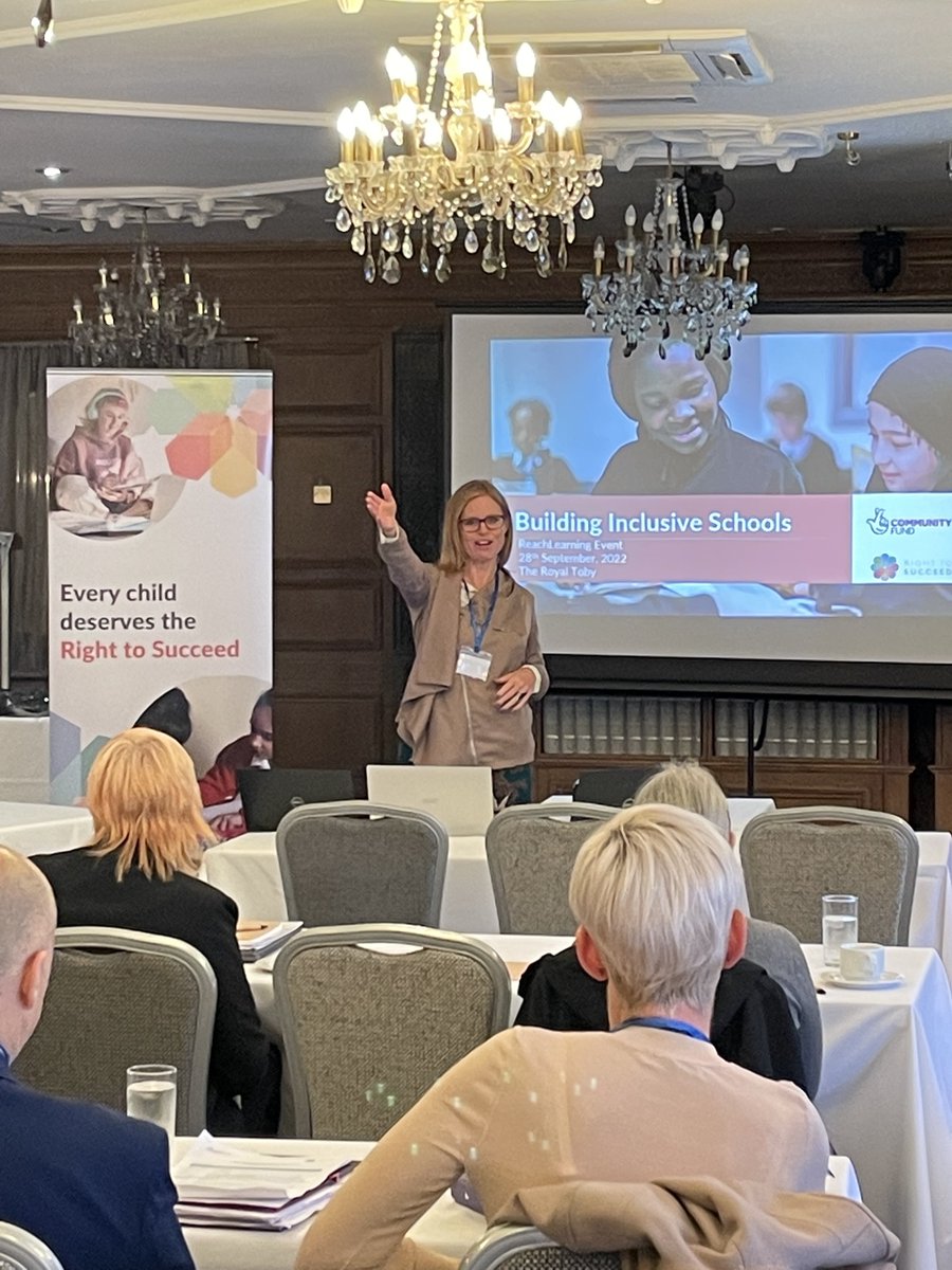 Right2Succeed's tweet photo. @CathMurray_ opens our Building Inclusive Schools event in #Rochdale today, generously sponsored by @TNLComFund as part of sharing the learning from the Reach inclusion programme. #BuildingInclusiveSchools https://t.co/WetzHIul1s