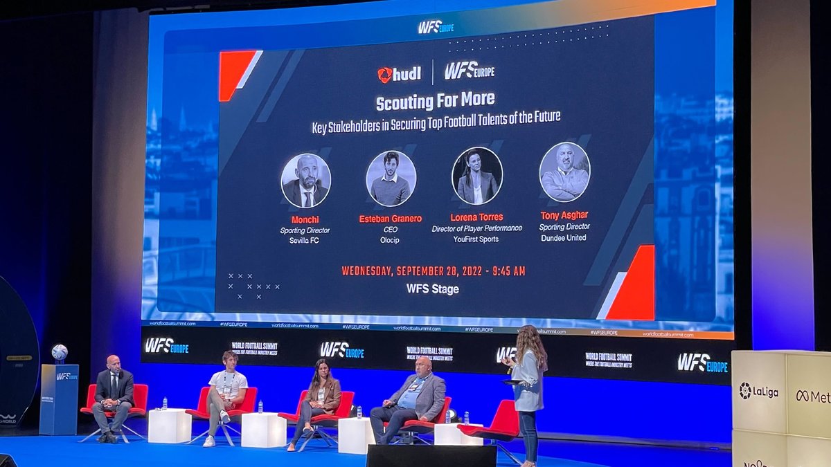 Hudl Analysis (@hudlanalysis) on Twitter photo 𝗦𝗰𝗼𝘂𝘁𝗶𝗻𝗴 𝗳𝗼𝗿 𝗠𝗼𝗿𝗲
Our discussion with key stakeholders in securing the top football talents of the future opens the first day of the World Football Summit in Sevilla ⚽️
<a href="/WFSummit/">World Football Summit</a>⎜#WFSEurope 𝗦𝗰𝗼𝘂𝘁𝗶𝗻𝗴 𝗳𝗼𝗿 𝗠𝗼𝗿𝗲
Our discussion with key stakeholders in securing the top football talents of the future opens the first day of the World Football Summit in Sevilla ⚽️
<a href="/WFSummit/">World Football Summit</a>⎜#WFSEurope