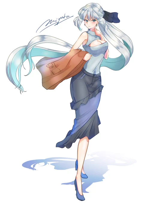 83日目秋服モルガン様「なんですか。そのほうけた顔は。貴方がこの服を着たら、その…デ、デートに連れて行ってくれるといったのでしょう。早く行きますよ。」#100日チャレンジ #FGO 