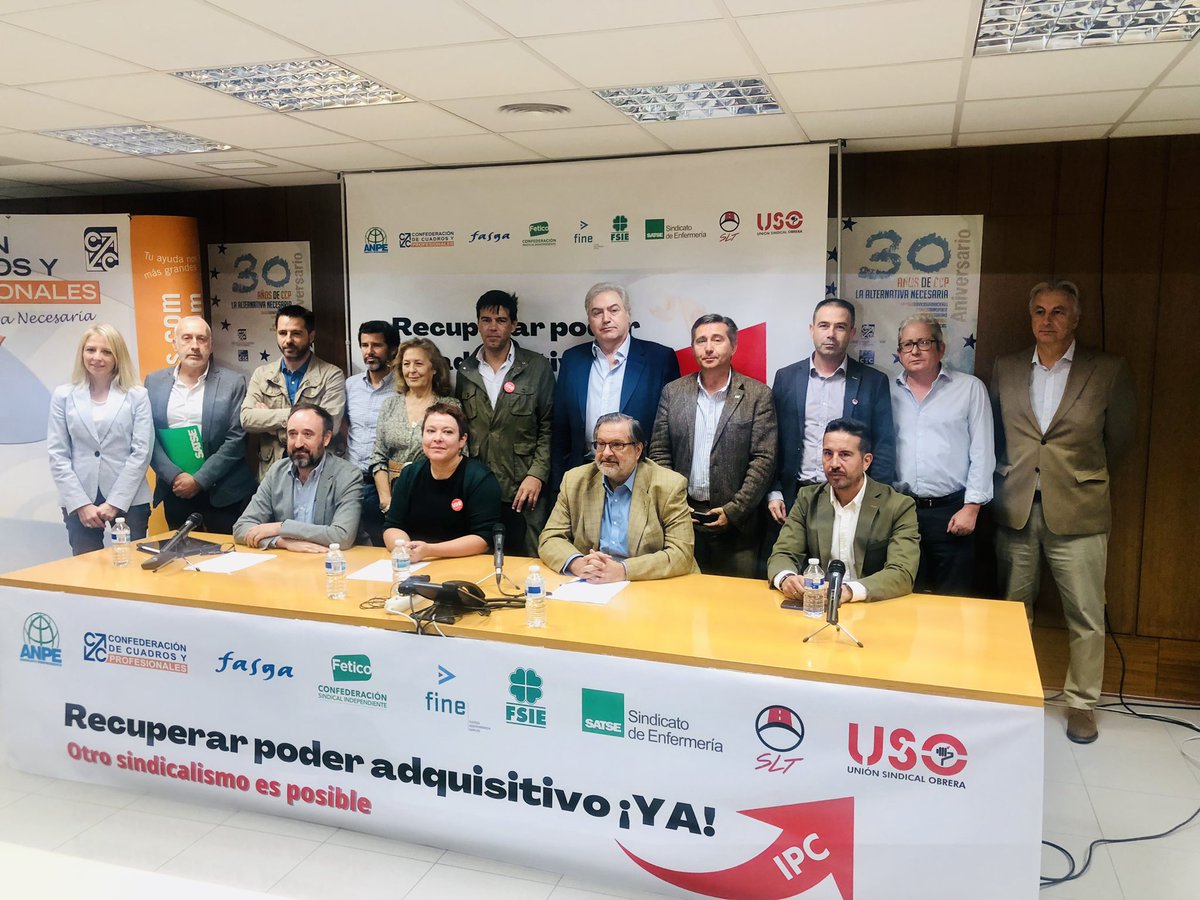 Valorianenred's tweet photo. Unidad sindical para reclamar #SubirSalarios e incluir cláusulas de revisión salarial en los convenios que garanticen #RecuperarPoderAdquisitivoYA #OtroSindicalismoesposible https://t.co/sdKG26Mc19