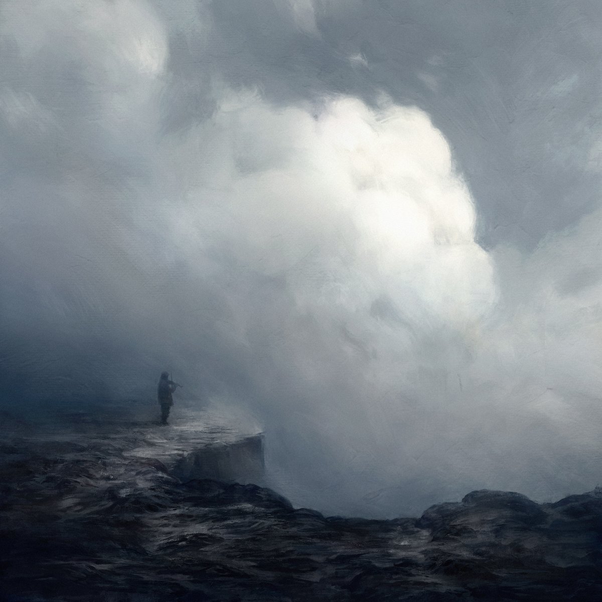 I'm really proud to unveil the cover artwork I've painted for the upcoming Ofdrykkja album entitled 'After the storm'.
It was a great honor to work with artists I admire that much 🤍

#atmosphericblackmetal #nordicfolk #blackmetalartwork