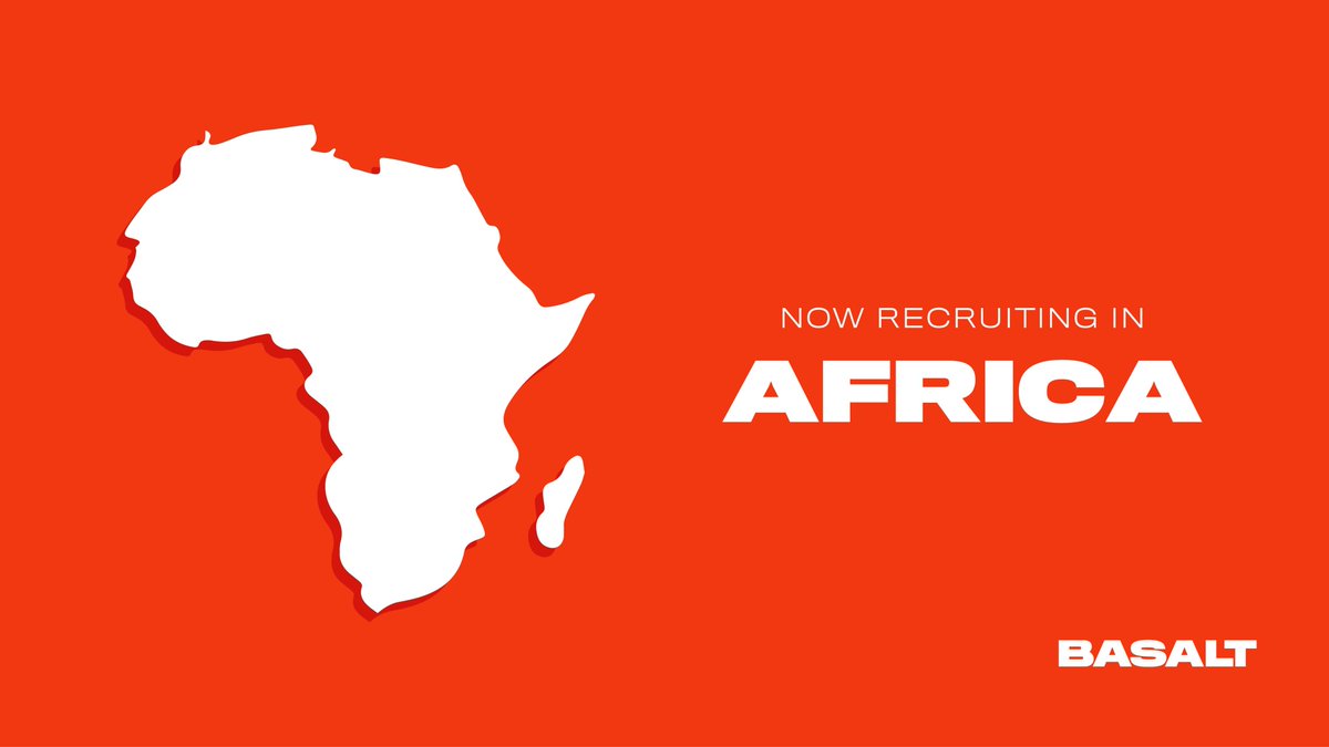 basalt_it's tweet photo. RECRUITING IN AFRICA!
"Diversity is about showcasing skills across Africa, a number on a scorecard is no longer enough."- @Zwiers
We are actively seeking developers across Africa,
APPLY NOW! careers@basalt.co
#Basalt #Fintech #Developer #DevTeam #Devhire #DevJobs #africa https://t.co/vraTYQKcTu