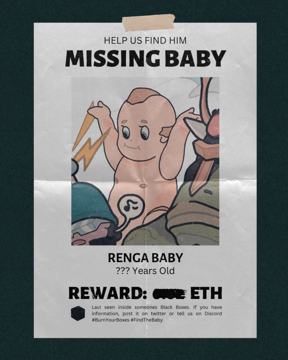 DirtyRobotWorks's tweet photo. Calling all RENGA and supporting communities, please help... https://t.co/ZEpTyYaasc
