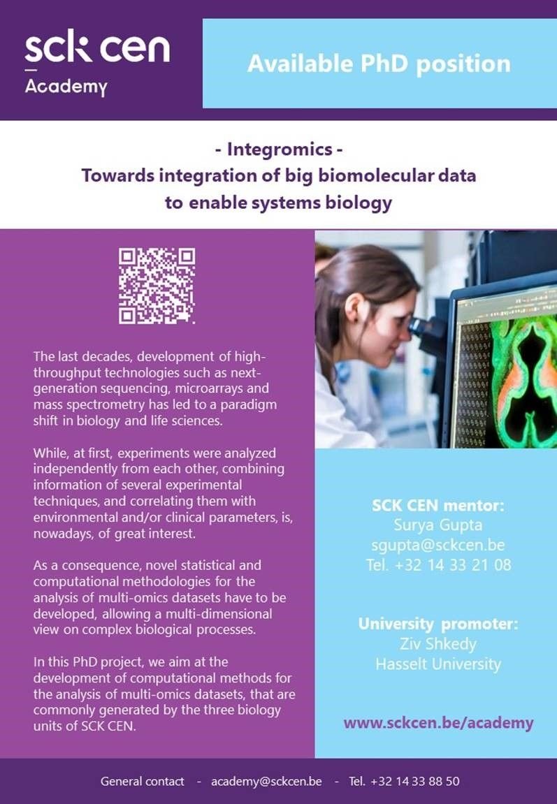 suryagupta08's tweet photo. Please help spreading! We are hiring a bioinformatics PhD-student in @SCKCEN on the topic of integration omics.
https://t.co/npgeyaH1Ys
#Phdposition #integromics #Position https://t.co/NNrwkjjkTo