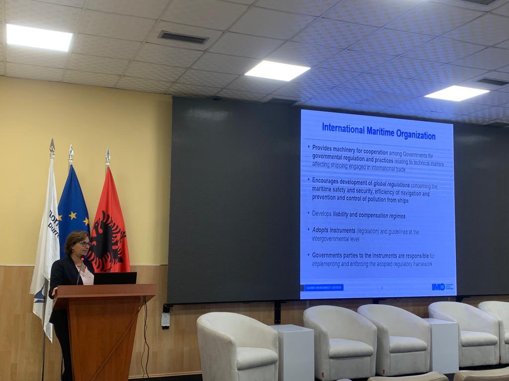 DurresPort's tweet photo. 🔴Happening now @DurresPort!

 “International Convention on the Control of Harmful Anti-Fouling Systems on Ships” #workshop addressing:
🔹The state of play of the #AFS #Convention in🇦🇱
🔹Integrated Technical Cooperation Programme #ITCP
🔹#Biofouling management &amp; #AFS removal https://t.co/Ap2OeG52Cl