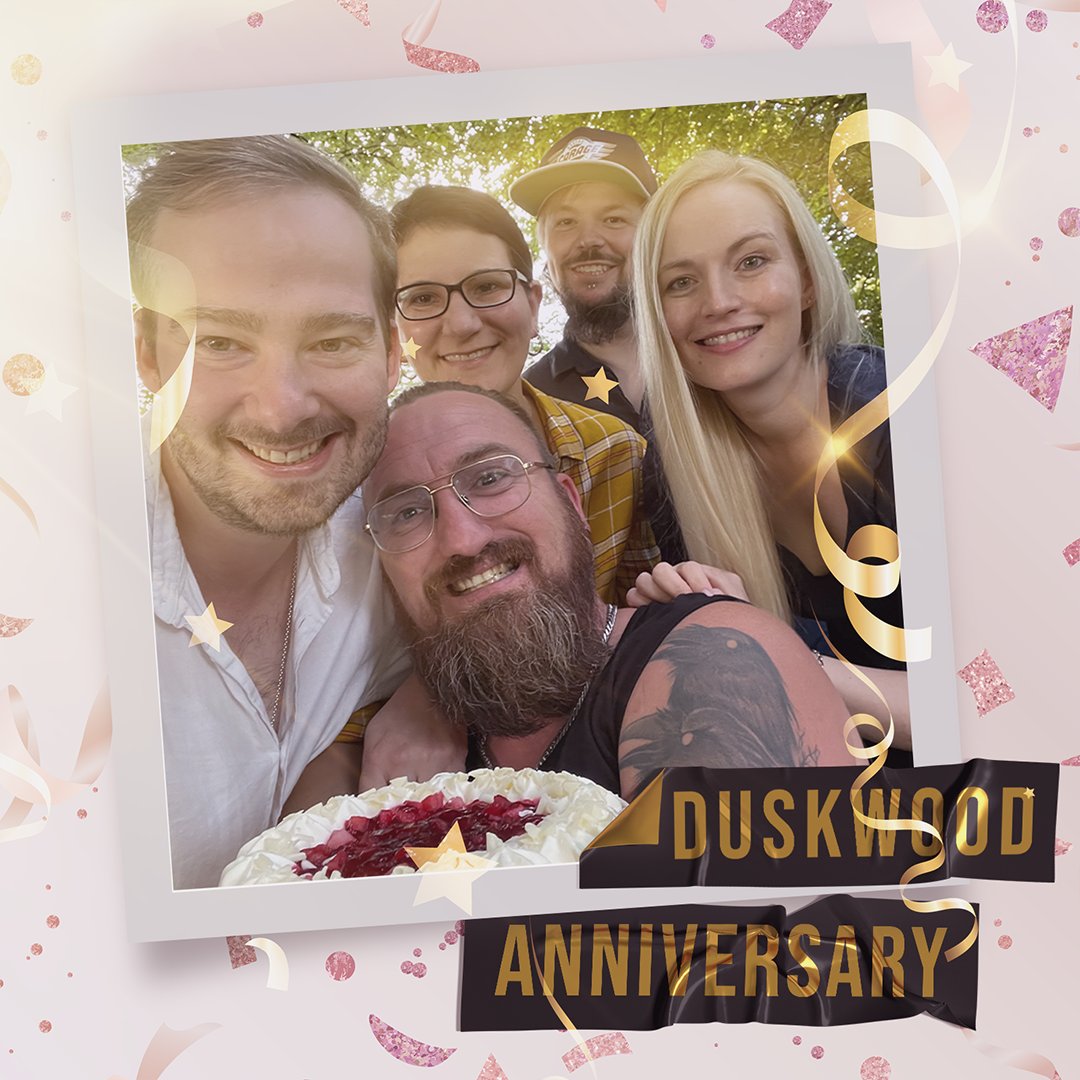 EverbyteStudio's tweet photo. On this day three years ago #Duskwood Episode 1 has been released! Crazy how time whizzes past, right? We took a day off from work to celebrate with Cleo and Dan! 🥳🎂 

📝 BONUS: Head over to the Duskwood subreddit (https://t.co/qiAUWqgBJ5) to read the interview 🎈 https://t.co/ae4SVdJCpp