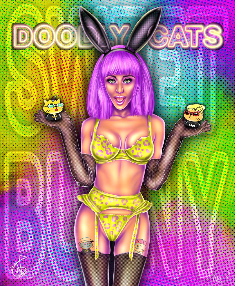 arty_golitsyna's tweet photo. Happy to present my new collection "Sweet bunny”🥳

A collection about hot, sweet, sexy bunny girls🐰🔥
2 of them are collaborating with so cute @DoodlyCats 😍
Arts is already available at @opensea for 0.07 Eth
I really hope you like them as much as I do 🥰

Link⬇️

#NFT #NFTdrop https://t.co/xhpAzrP1sI