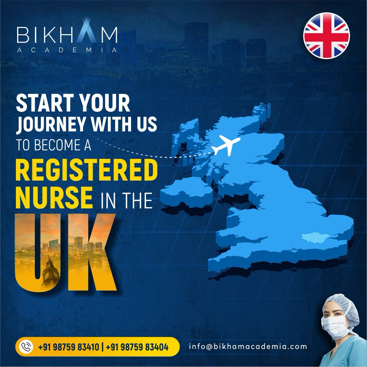 BikhamAcademia's tweet photo. Are you a Nurse? Want to work as a #registerednurse in the UK? Then start your #UK journey with us. 

@BikhamAcademia provides you with a golden opportunity in collaboration with the National Health Service (NHS) in the UK.

Call us at +91-9875983410, +91-9875983404
#NHS #Nurse https://t.co/GZ6pSEf53S