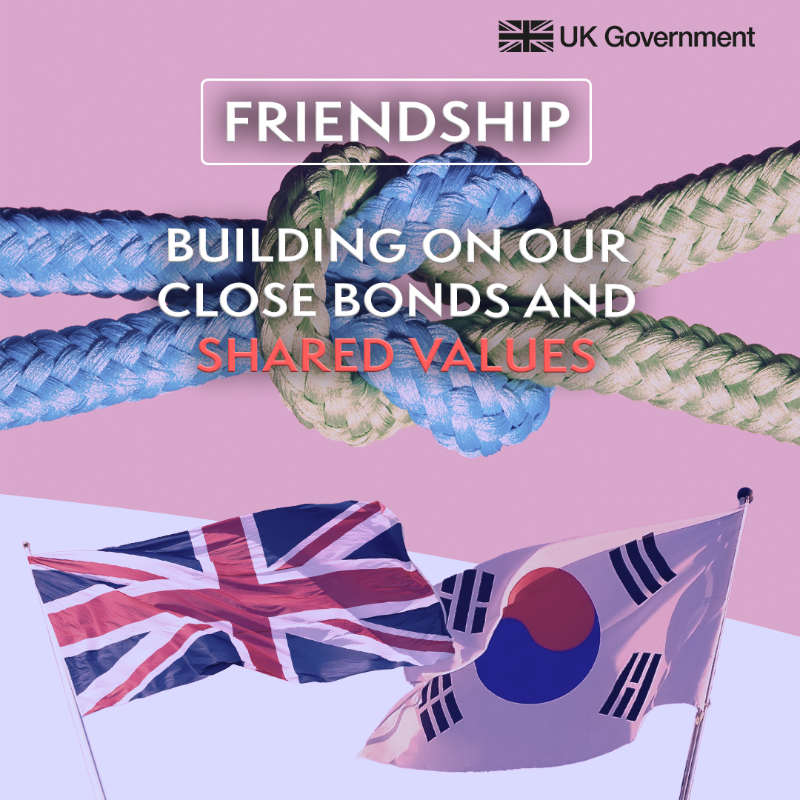 FCDOGovUK's tweet photo. The UK-South Korea relationship is one built on shared values of global prosperity, peace and security. 

Together we have faced down threats around the world and continue to forge even closer ties. 

🇬🇧 🇰🇷