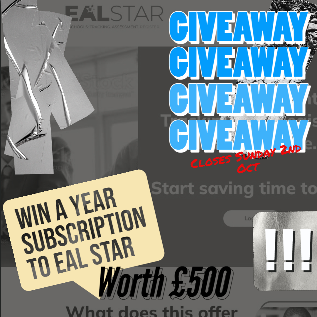 #GIVEAWAY! I'm so amazed with the response to our new EAL assessment platform ealstar.co.uk that I'm giving away TWO FREE subscriptions with 75 licences (worth £500 each!) 
To enter:

Follow <a href="/eal_star/">EAL STAR</a> 
Follow <a href="/Bethan_Southern/">Beth Southern 🇪🇺</a> 
RT and comment about EAL in your setting