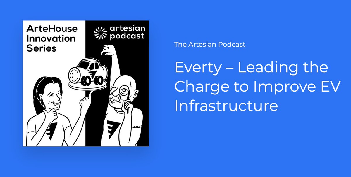 artesian (@artesianvc) on Twitter photo Ep. 16 of the Artesian ArteHouse #podcast - <a href="/AliClunies/">Ali Clunies-Ross</a> & @timheasley chat to <a href="/CarolaJonas/">Carola Jonas</a> founder and CEO of <a href="/EvertyAU/">Everty</a> a software startup working to streamline #EV charging for drivers and charging station operators #climatetech
artesianinvest.com/podcast/episod… Ep. 16 of the Artesian ArteHouse #podcast - <a href="/AliClunies/">Ali Clunies-Ross</a> & @timheasley chat to <a href="/CarolaJonas/">Carola Jonas</a> founder and CEO of <a href="/EvertyAU/">Everty</a> a software startup working to streamline #EV charging for drivers and charging station operators #climatetech
artesianinvest.com/podcast/episod…