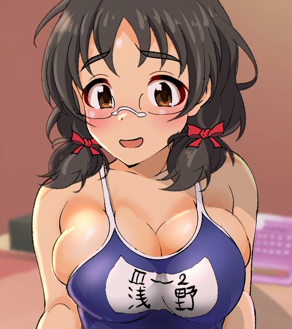 ホテルでスク水着てくれた風香ちゃん
「Pさんがスク水好きって聞いたので…今の学校水泳無いから去年使ってた水着で…サイズ合ってないけどこれで喜んでくれるなら…」

(背景フリー素材) 