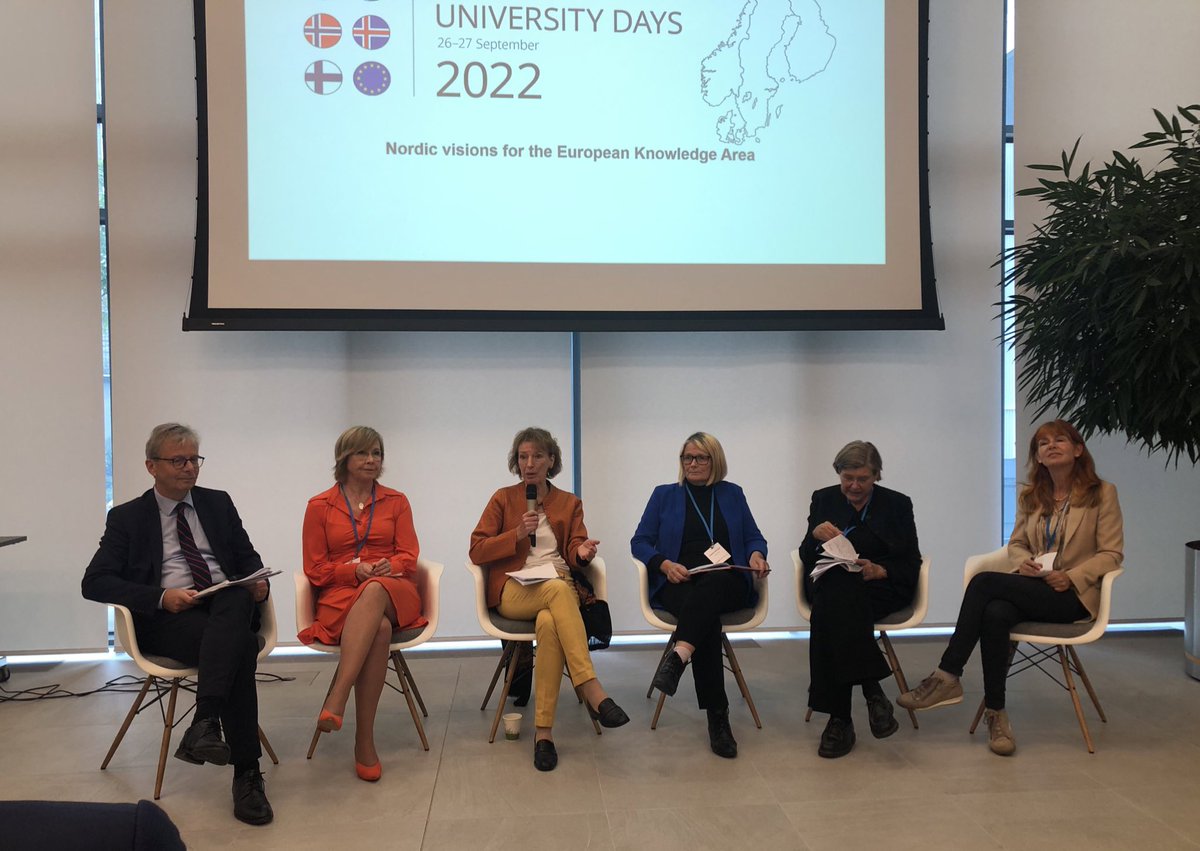 ”The idea of excellence in research is not going away any time soon. I will do my best to make this true!”

ERC President Maria Leptin discusses threats to scientific excellence and the idea of pursuing knowledge for its own sake. #NordicUniDays

Speech👇
erc.europa.eu/news-events/ne…