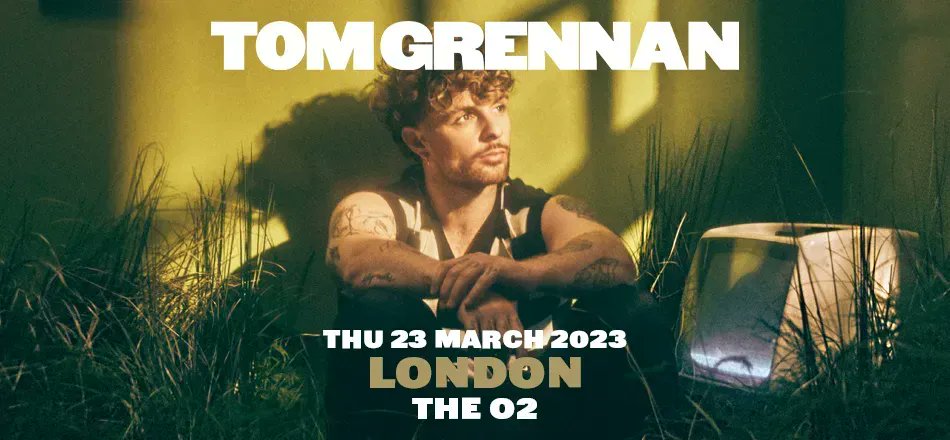 The O2 (@theo2) on Twitter photo 🆕JUST ANNOUNCED🆕 <a href="/Tom_Grennan/">Tom Grennan</a> will be bringing his first ever arena tour ‘What Ifs and Maybes’ to The O2 on Thursday 23 March 2023.
On O2? Get Priority Tickets Wednesday 5 October 9am
priority.o2.co.uk/tickets
General on-sale Friday 7 October 9am
bit.ly/TomGrennanTheO2 🆕JUST ANNOUNCED🆕 <a href="/Tom_Grennan/">Tom Grennan</a> will be bringing his first ever arena tour ‘What Ifs and Maybes’ to The O2 on Thursday 23 March 2023.
On O2? Get Priority Tickets Wednesday 5 October 9am
priority.o2.co.uk/tickets
General on-sale Friday 7 October 9am
bit.ly/TomGrennanTheO2