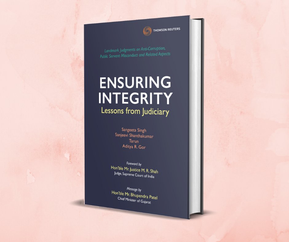 TR_Books_India's tweet photo. Announcing a new publication from Thomson Reuters, India, Legal: ‘Ensuring Integrity: Lessons from Judiciary’ by Sangeeta Singh, Sanjeevi Shanthakumar, Tarun and Aditya R. Gor.  #thomsonreutersindialegal #EnsuringIntegrity #SangeetaSingh #SanjeeviShanthakumar #Tarun #AdityaRGor https://t.co/cwfrnevKz3