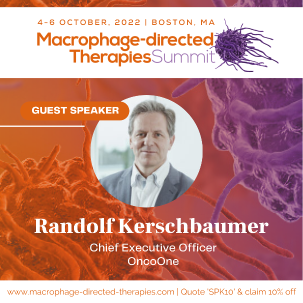 OncoOne's tweet photo. #Savethedate: Next stop for our CEO, Randolf Kerschbaumer is the #Macrophage-directed Therapies Summit in Boston from Oct. 4-6. Dr. Kerschbaumer will be discussing the potential of our optimized antibody, #ON104, targeting #oxMIF in patients with inflammatory conditions. https://t.co/VAELkxur2C