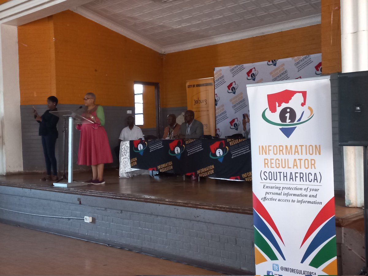 The @Credit_Ombud is at the Orlando East Community Hall. Honoring the invite from the @InforegulatorSA to come and educate consumers. @CityofJoburgZA #ConsumerRights