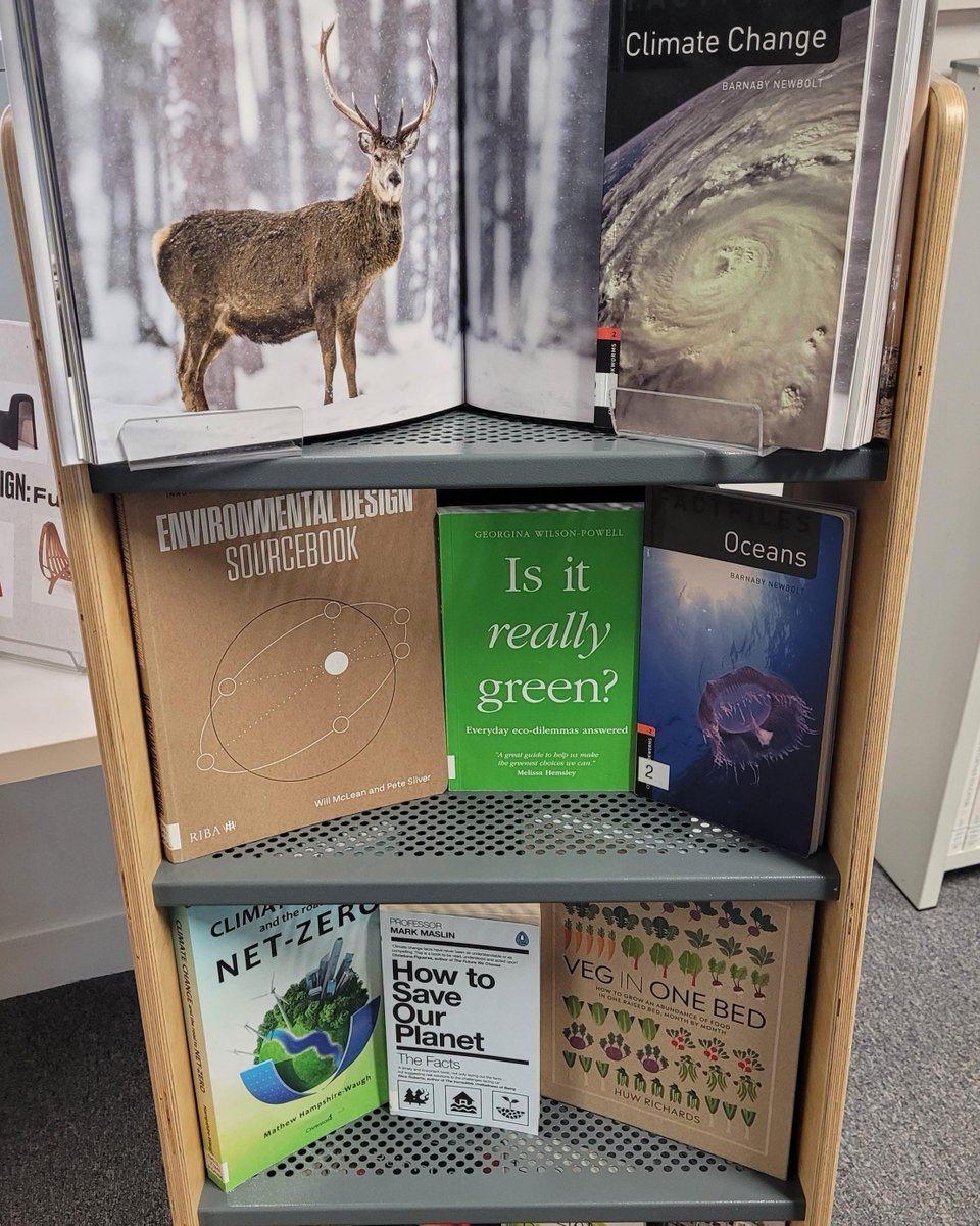 COGCLibraries's tweet photo. Visit us at City Campus Library to view and select from our 'Climate Week Reading Selection' book display. We have many more books to choose from at our City and Riverside Campus Libraries and we look forward to welcoming you.
#COGCLibraries #CityLibrary #RiversideLibrary https://t.co/SHxAV0WEWD
