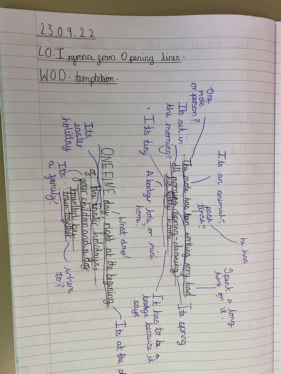 StopsleyPrimary's tweet photo. Year 6 had a great time exploring the opening sentences of different texts and think about what they could infer and predict based on the first line. #reading #exploringtexts https://t.co/w4KPanAu47