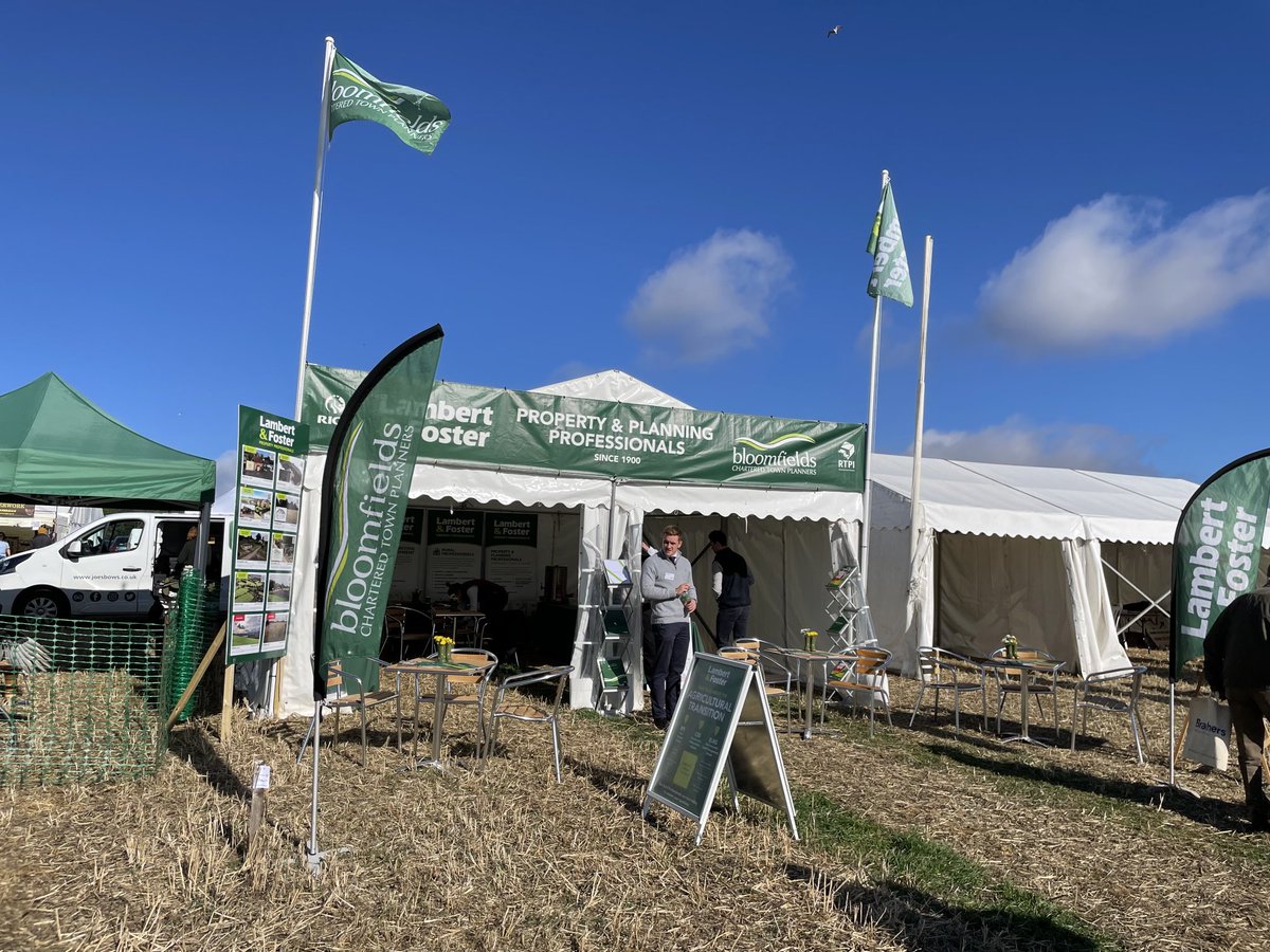All set here at the ⁦<a href="/ekpma/">East Kent Ploughing Match Association</a>⁩ join our planning and property advisers from ⁦<a href="/BloomfieldsPlan/">Bloomfields Planning</a>⁩ and ⁦<a href="/LambertFoster/">Lambert & Foster</a>⁩ for a free drink and refreshments throughout the day