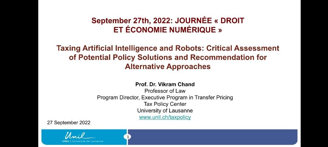 Tax Policy Center of the University of Lausanne tweet media