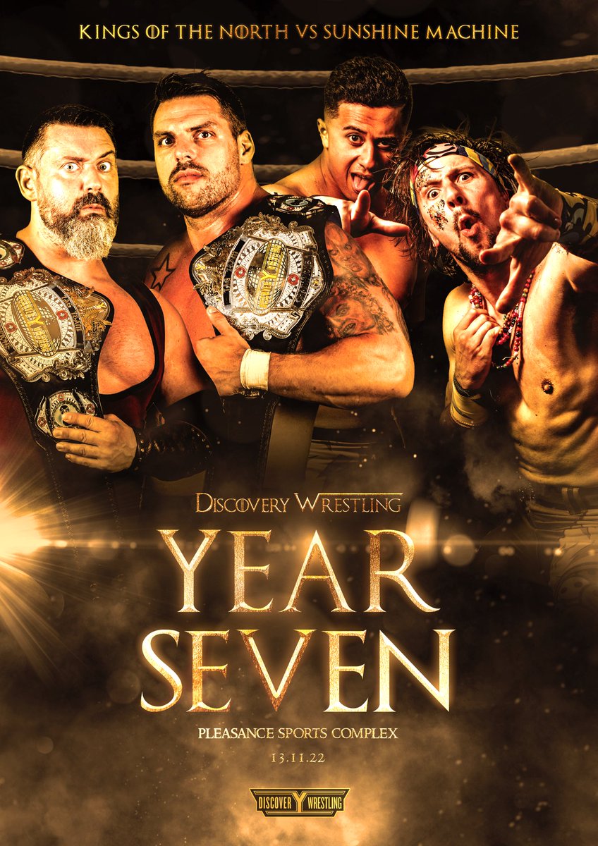 DiscoWrestling's tweet photo. 4 big matches already confirmed for Year 7!

More to be announced in the coming week

Tickets for November 13th are selling fast so don’t miss out!!

🎟 https://t.co/TQ98xzjJGr https://t.co/MRWTXQy81h