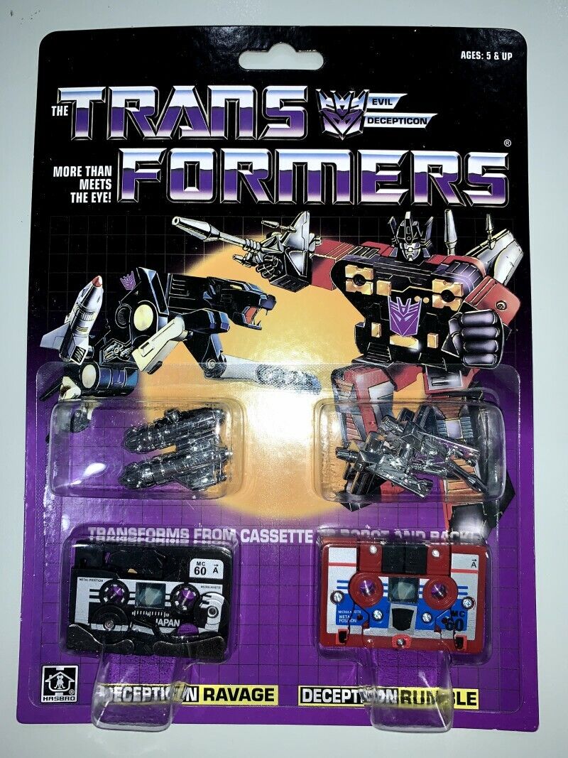 Transformers85's tweet image. Transformers G1 decepticons cassette ravage &amp;amp; rumble reissue mint MISB Seller:... - ebay.com/itm/3239713365… #toys #transformers