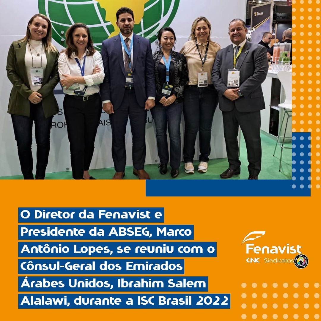FenavistS's tweet photo. #Fenavist #Abseg #EmiradosArabesUnidos #ISCBrasil #SegurançaPrivada #SegurançaPública #SegurançaPatrimonial #SegurançaEletrônica #SegurançaIntegrada #networkingbrasil https://t.co/vy0NJ0JhCQ