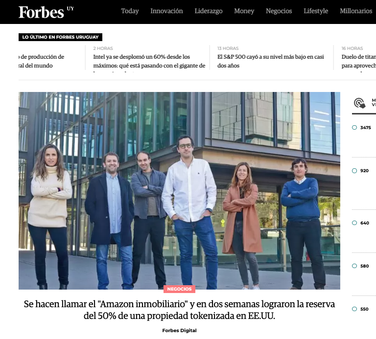 Wbuild.io (@wbuild_io) on Twitter photo Con esta portada en <a href="/forbesuruguay/">Forbes Uruguay 🇺🇾</a> han despertado los uruguayos hoy, marcando nuestra llegada a #Uruguay! Seguimos avanzando para dar acceso a las inversiones inmobiliarias a todo Latino América! Leer la nota acá t.ly/7_XS
#tokenization #Wbuild Con esta portada en <a href="/forbesuruguay/">Forbes Uruguay 🇺🇾</a> han despertado los uruguayos hoy, marcando nuestra llegada a #Uruguay! Seguimos avanzando para dar acceso a las inversiones inmobiliarias a todo Latino América! Leer la nota acá t.ly/7_XS
#tokenization #Wbuild