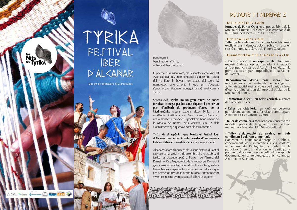 DavidGarRubert's tweet photo. Lo programa del #Tyrika!
Ens trobem a #Alcanar! https://t.co/RpZF57ylTH