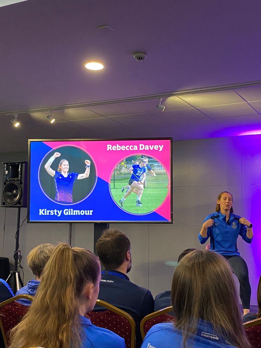 Thanks International Badminton player <a href="/KirstyGilmourr/">Kirsty Gilmour</a> for the inspiring speech for our Sports Ambassadors today, great to meet you! <a href="/sportscotland/">sportscotland</a> <a href="/ActiveSchoolsED/">Active Schools Edinburgh</a> #YASCOTLAND