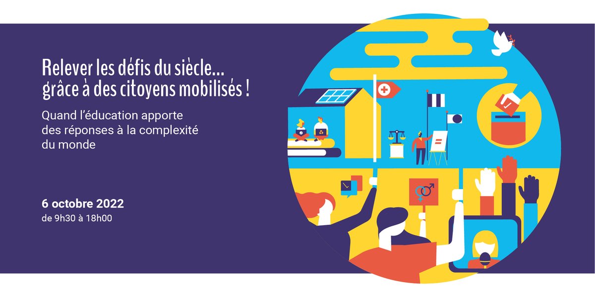 🗓️Le 6/10, nous vous convions avec le groupe de concertation sur l'#ECSI à une journée d'échanges sur les programmes de sensibilisation et de mobilisation des citoyens en réponse aux défis🌍.
L’enjeu: partage de bonnes pratiques &amp; de témoignages concrets
👉afd.fr/fr/actualites/…