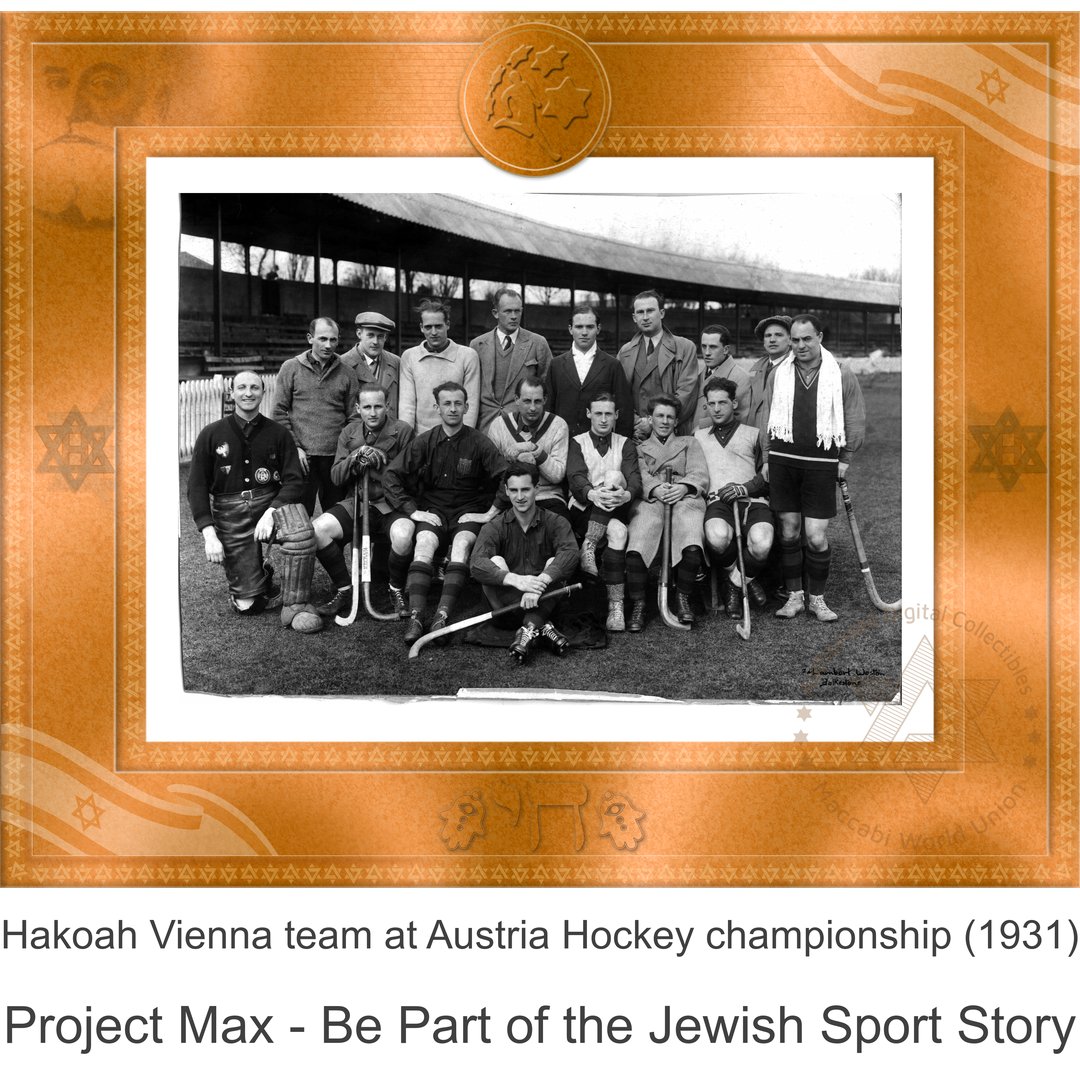Hakoah Vienna Hockey team represented Austria in the 1st Maccabiah winning a gold medal at the games. #Sport #Inclusion #Max