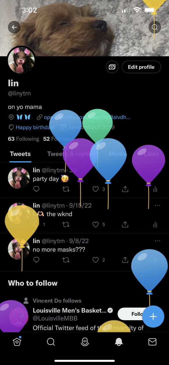 linytrn's tweet photo. SIXTEEN BALLOONS 🥳🥳 https://t.co/exmSmCCEWI