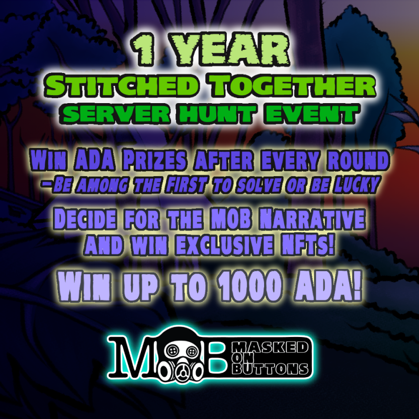 ⚔️ MOB SERVER HUNT! ⚔️

24 hours left to HUNT THE DEVIANT. Do you have what it takes to unlock the mystery?

Catch up and sign up as a MOB HUNTER! More stages to go. 🪡

#CNFT #NFT #Cardano #CardanoNFT