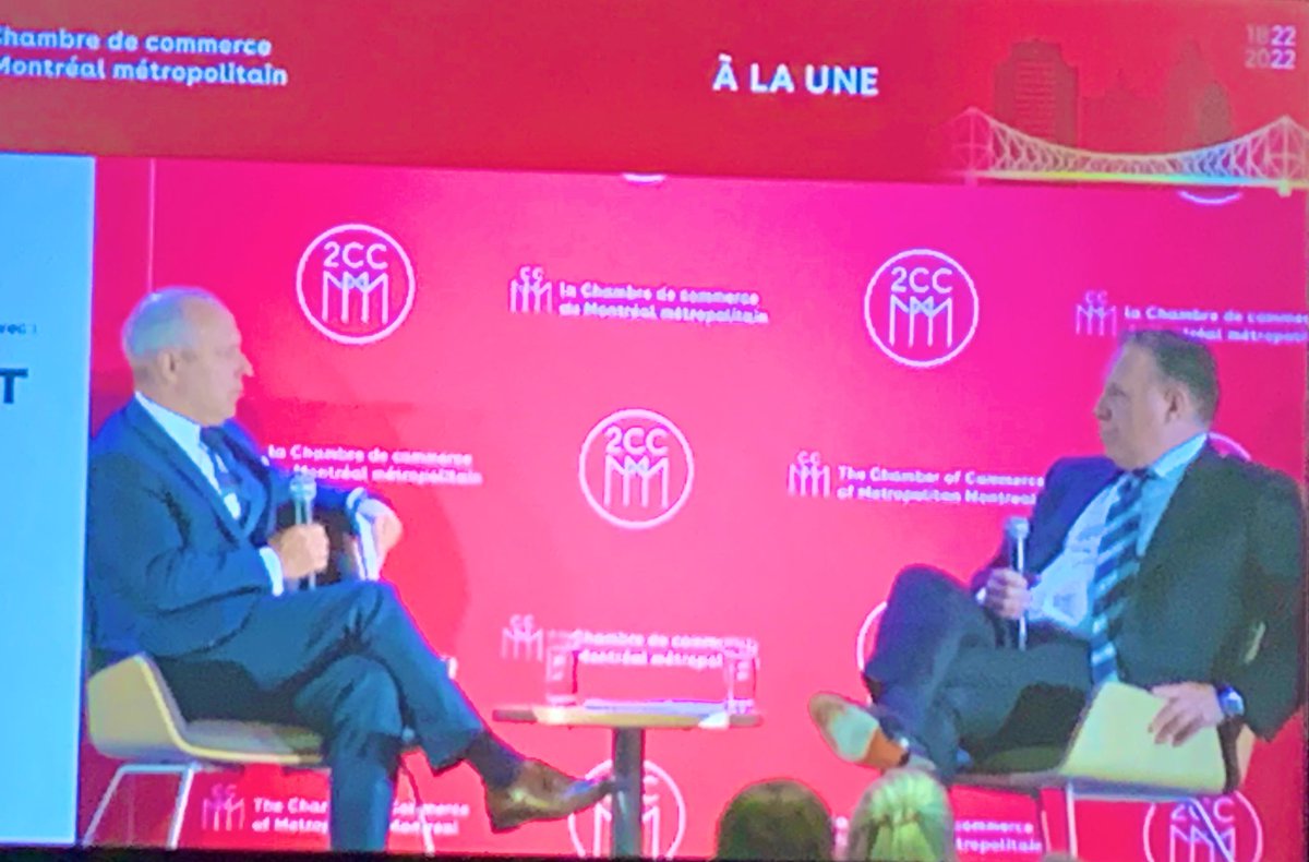 I_Krishnamurthy's tweet photo. #CCMM discussion entre @francoislegault et @MichelLeblanc20 . https://t.co/SpZI4tsPFI