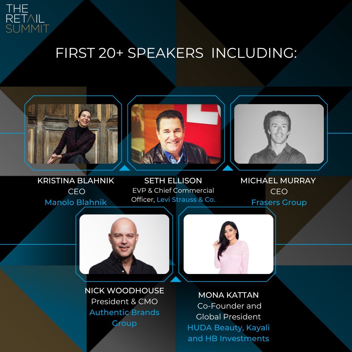 TheRetailSummit's tweet photo. Following a highly-acclaimed Summit in March, which saw global business names such as Thierry Andretta, CEO, Mulberry and Susie Kuhn, President EMEA, Foot Locker take to the stage, we are delighted to announce the first 20+ speakers for March 2023. https://t.co/AYlsGDtw4M
