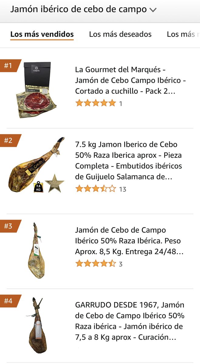 GarrudoSl's tweet photo. Hoy el protagonista es el #jamónibérico. Concretamente nuestro #Jamón de Cebo de Campo Ibérico 50% Raza Ibérica con una curación mínima de 30 meses.

¿Por qué?
Porque por primera vez hemos entrado en el TOP 5 de #Amazon en la categoría Jamón Ibérico de Cebo de Campo 🤩 https://t.co/vIJe4vDAcR