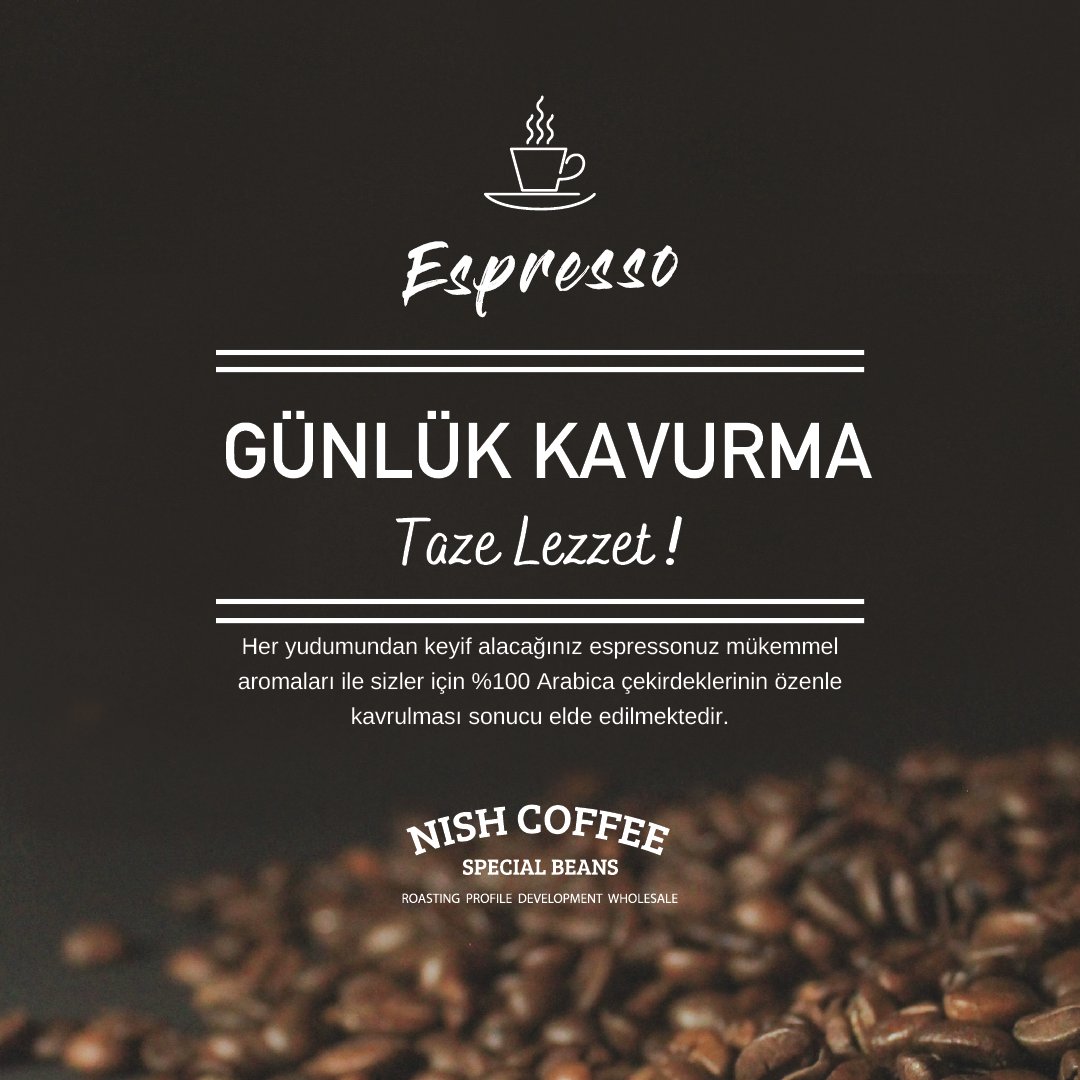 KahveNish's tweet photo. Nish Espresso Kahve yörenin en seçkin kahve üreticilerinden alınan eşsiz çekirdeklerin, kendine has kavurma yöntemi ile hazırlanır. Bu şekilde, yörenin tüm aroma özelliklerini en iyi biçimde deneyimlemenizi sağlar.
#kahvesepeti #Nish #espresso #coffeecapsule #tazekahve https://t.co/8wsZQZOVAw