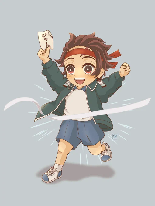 もう月末カレンダー用に急遽描きました。借り物競走#義炭 