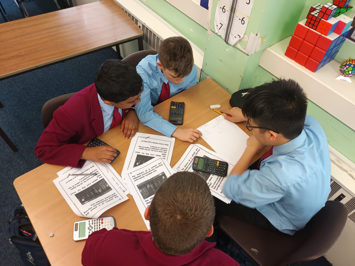 HCScot_Maths's tweet photo. #MathsWeekScotland An S2 class enjoying working on this year's "Maths wi' nae Borders" competition. Great to hear students' thinking as they work on these problems together! @aap03102 #hamiltonmaths #confidence https://t.co/gnn4GFSIUQ