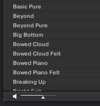 bipu_p's tweet photo. Komplete音源のプレビューの音が大きすぎて割れてしまうことがあったんですが、一番下にあるスピーカーマークのとこでボリューム調節が出来ることを今知りました。🔈

#Komplete
#地味に嬉しい https://t.co/6xMbAbZXCF