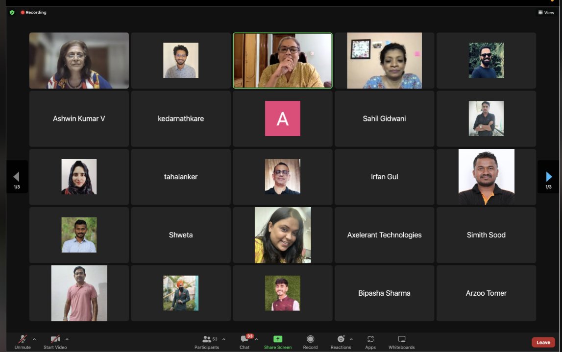 Nikita_JN's tweet image. Thanks to @axelerant and our performance coaches for conducting a session on &quot;Positive Intelligence&quot; presented by, Shalini Singh. These sessions are beneficial to think and grow within ourselves beyond our daily routine.
#axelerant #learningculture #performancecoachingforall