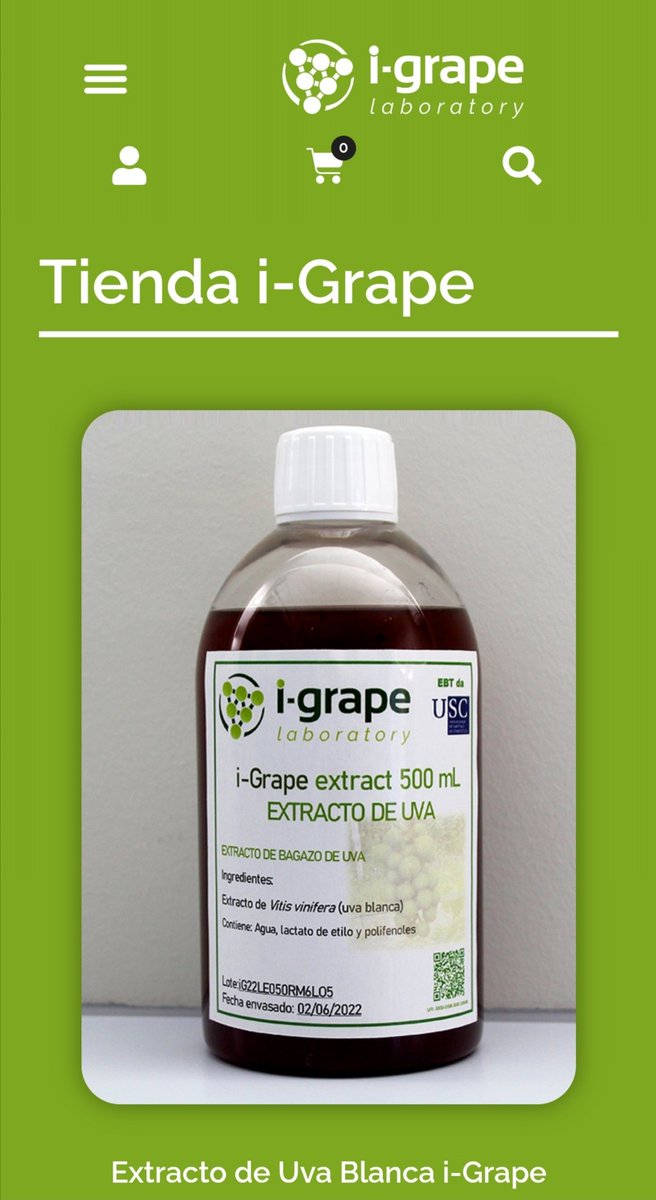 igrapelab's tweet photo. https://t.co/UJNX4f28eZ
Estrenamos tienda. 
i-Grape renueva su web añadiendo nuevos extractos a su catálogo de productos. Siguiendo nuestra misión

 - Bringing you the power of nature -

te invitamos a ingresar en nuestro portal y conocer nuestros extractos https://t.co/6aFO8pA0Ok