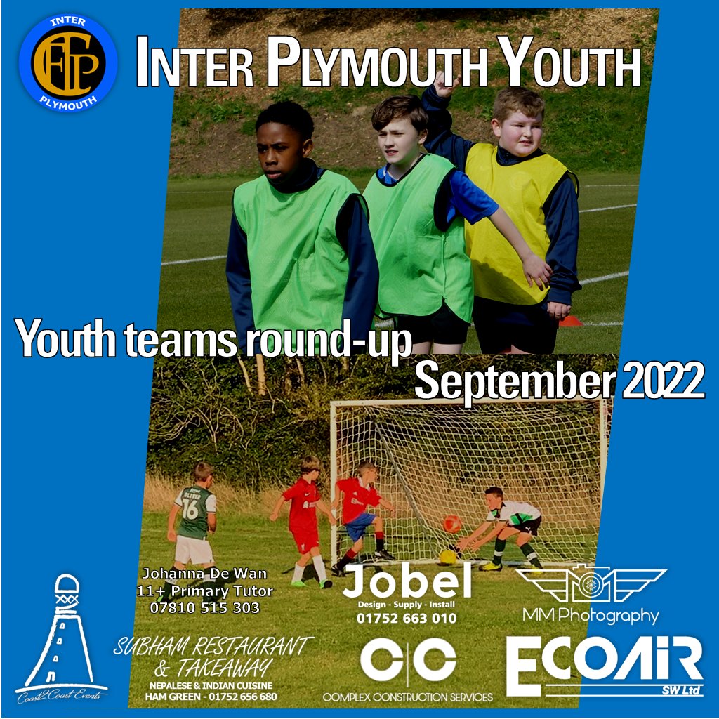 InterPlymYFC's tweet photo. Our Youth Teams' seasons have gotten under way this month, with our U12 and U9 teams in leagues, and a U12Gs team in training.
#UpTheInter 

Read a full round-up from September over on Facebook: https://t.co/2SkFWf2EMV https://t.co/P1rQfBdYNa